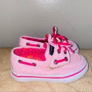Sperry Bahama jr Pink Heathers